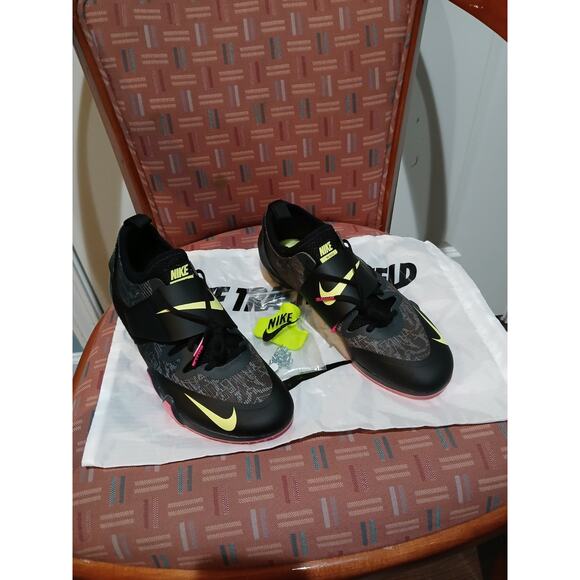 Nike Men's Size 9 Zoom PV Elite Pole Vault Spikes Black (AA1204-004) - Picture 4 of 8